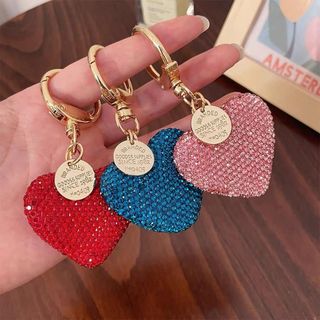 [Giá Rẻ] Móc Khóa  Hình Trái Tim Đính Đá Cao Cấp Trang Trí Túi Xách,Treo Chìa Khóa Ô Tô Xe Máy Móc Khoá Móc Chìa Khoá Pikachu