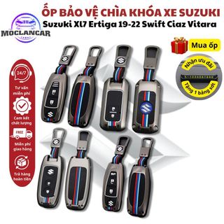 Ốp Chìa Khóa Dành Cho Xe Ô Tô Suzuki Xl7 Ertiga 19-22 Swift Ciaz Vitara Hợp Kim Kẽm Phản Quang