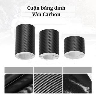 Cuộn Băng Dính Nano Vân Carbon Chống Trầy Xước Cho Cột A Và Bậc Cửa Xe Ô Tô - Cuộn 3 Mét - Moclancar
