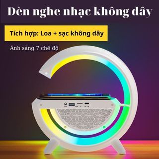 G63 Loa Thông Minh Đèn Thông Minh Máy Âm Thanh Loa Không Dây Sạc Điện Thoại & Báo ĐộngClock RGB