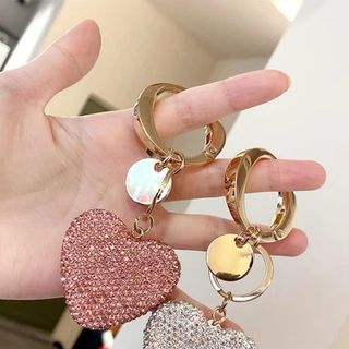 [Giá Rẻ] Móc Khóa Hình Trái Tim Đính Đá Cao Cấp Trang Trí Túi Xách,Treo Chìa Khóa Ô Tô Xe Máy Móc Khoá Móc Chìa Khoá Pikachu