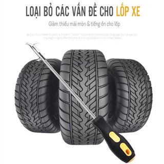 Dụng Cụ Tô Vít Đa Năng Kiểm Tra Lậy Đá Găm Lốp Xe Ô Tô - Hợp Kim Kẽm, Thép Không Rỉ, Cao Su Mềm Và Cứng