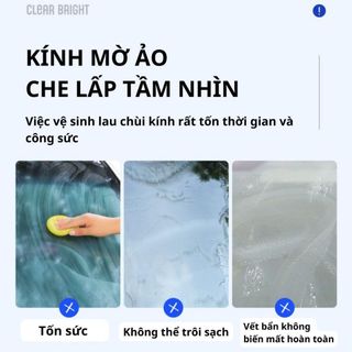 Dung Dịch Tẩy Rửa Vết Bẩn Trên Kính Ô Tô | Làm Sạch Dầu Mỡ – Bụi Bẩn – Không Để Lại Vệt | KHẢI HUY AUTO