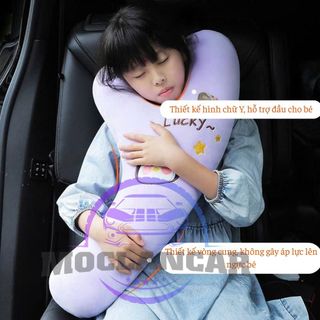 Gối Ôm, Gối Tựa Đầu Khi Ngủ Cho Bé Trên Ô Tô, Gối Ôm Chữ Y Thiết Kế Họa Tiết Xinh Xắn, Dễ Thương