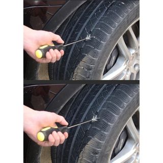 Dụng Cụ Tô Vít Đa Năng Kiểm Tra Lậy Đá Găm Lốp Xe Ô Tô - Hợp Kim Kẽm, Thép Không Rỉ, Cao Su Mềm Và Cứng
