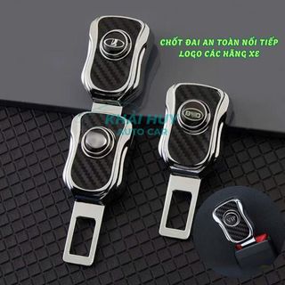 Chốt Cắm Đai An Toàn Nối Tiếp Cho Ô Tô Logo Các Hãng Xe-Chất Liệu Carbon Mẫu Mới Cao Cấp
