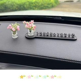 Bảng Ghi Số Điện Thoại Mix Lọ Hoa Dễ Thương Dể Taplo Ô Tô, Hiển Thị Số Gọi Khi Đậu Xe, Dễ Thương