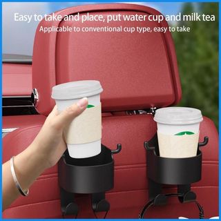 Giá Đỡ Cốc Nước Gắn Ghế Ngồi Xe Hơi Bằng abs Có Móc Treo Tiện Dụng Tiết Kiệm Không Gian