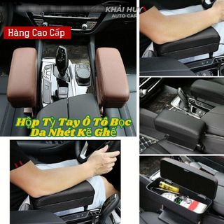 Hộp Tỳ Tay Ô Tô Bọc Da Nhét Kẽ Ghế Kiêm Đựng Đồ Tiện Dụng Cao Cấp Cho Mọi Dòng Xe Hơi