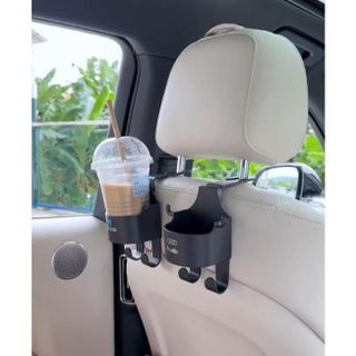Giá Đỡ Cốc Nước Gắn Ghế Ngồi Xe Hơi Bằng abs Có Móc Treo Tiện Dụng Tiết Kiệm Không Gian
