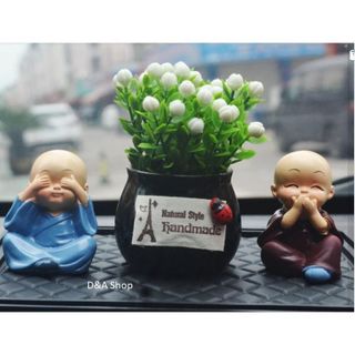 Set tượng tứ không trang trí taplo ô tô, táp lô xe hơi và bàn làm việc