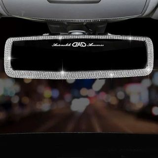 Gương Chiếu Hậu Đính Đá Cao Cấp Trang Trí Xe Hơi, Phụ Kiện Đính Đá-Mộc Lan Car