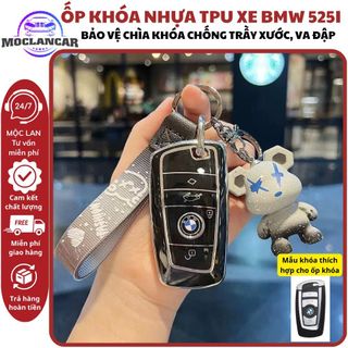 Ốp Khóa Nhựa TPU Bảo Vệ Chìa Khóa B.M.W 525i Chất Liệu TPU Mềm Dẻo Ôm Sát Khoá Xe Hàng Cao Cấp