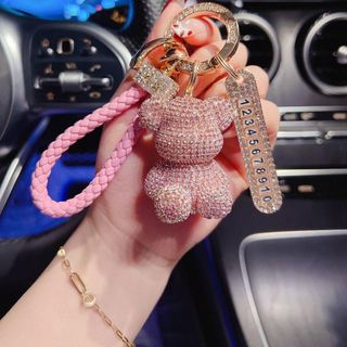 Móc Khóa Hình Gấu TEDDY Đính Đá Kim Cương - Trang Trí Balo, Túi Xách [Sẵn Kho] Móc Khoá Nam Đinh Pikachu