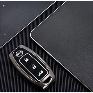 Ốp Khóa Kim Loại Phản Quang Dành Cho Xe Nissan Xtrail, Teana, Terra, Navara, Sunny, Almera Hợp Kim Kẽm Phản Quang