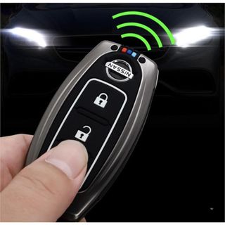 Ốp Khóa Kim Loại Phản Quang Dành Cho Xe Nissan Xtrail, Teana, Terra, Navara, Sunny, Almera Hợp Kim Kẽm Phản Quang