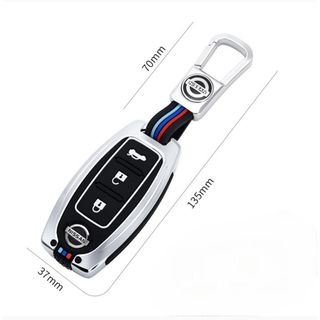 Ốp Khóa Kim Loại Phản Quang Dành Cho Xe Nissan Xtrail, Teana, Terra, Navara, Sunny, Almera Hợp Kim Kẽm Phản Quang