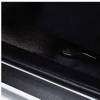 [Bản 10cm] Sét 8 Miếng Bậc Cửa Vân Carbon  Chống Trầy Xước Bậc Cho Xe 7 Chỗ Và Bán Tải Nhãn Dán