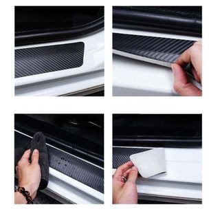 [Bản 10cm] Sét 8 Miếng Bậc Cửa Vân Carbon  Chống Trầy Xước Bậc Cho Xe 7 Chỗ Và Bán Tải Nhãn Dán