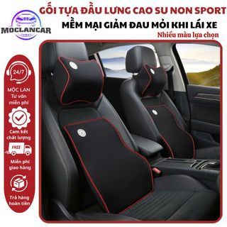 Gối Tựa Đầu Ô Tô Tựa Lưng SPOST Cao Su Non  Mềm Mại Thoáng Mát Giảm Mỏi Cổ Lưng Người Sử Dụng