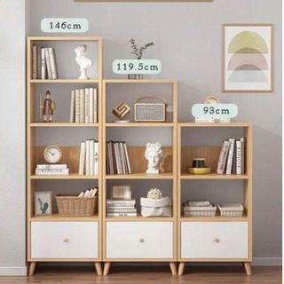 KỆ SÁCH ĐỨNG 3 TẦNG DECOR PHÒNG KHÁCH (50x25x93cm)