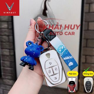 ( Mặt Nổi ) Ốp Chìa Khóa Xe Điện VINFASAT VF6, VF7, VF8, VF9 ,Móc Khóa VF6 VF7 VF8 VF9 Bảo Vệ Chìa Khóa Chống Trầy Xước