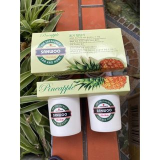 Sáp thơm nước hoa ô tô Hương Dứa Thơm chính hãng Air Freshener SANWOO Hàn Quốc - giá 1 cốc sáp Nội Thất