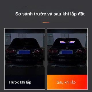 Bộ 2 Đèn LED Mắt Quỷ Linh Hoạt USB Trang Trí Xe Hơi Hiệu Ứng Ánh Sáng ấn Tượng Đỏ Vàng Xanh Lá Cắm USB Dễ Lắp Đặt Phù Hợp Mọi Dòng Xe