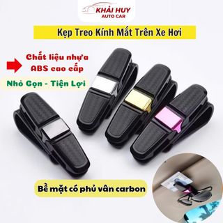 Kẹp Giữ Mắt Kính Xoay 180 Độ - Kẹp Treo Kính Trên Ô Tô - Kẹp Cài Thẻ Tiện Lợi Trên Xe Hơi