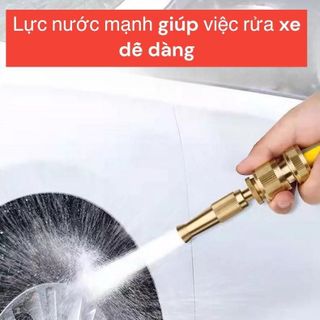 Bộ Phụ Kiện Vòi Xịt Tăng Áp Thích Hợp Để Rửa Xe, Tưới Cây, Dọn Dẹp Nhà Cửa , Vòi Xịt Tăng Áp Dây Vòi 10 Mét