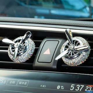 Quạt Sáp Thơm Đính Đá Cài Cửa Gió Điều Hòa Ô Tô - Trang Trí Cửa Gió Ô Tô Khải Huy Auto Car