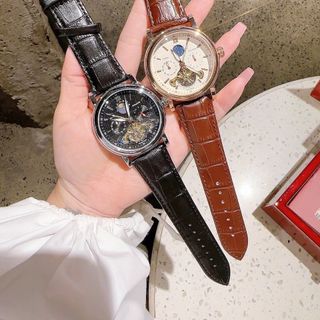 SĂN ĐỒNG HỒ NAM TRUNG CẤP  PATEC DÂY DA MẶT SỐ VẠCH MÁY CƠ