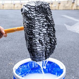 (Hàng Mẫu 2) Chổi Lau Rửa Xe Ô Tô Sợi Mềm – Cán Cong Kéo Dài 1.2m Có Thể Rút Gọn, Lau Kính & Thân Xe Không Trầy