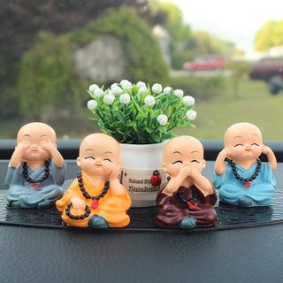 Bộ tượng tứ không + chậu cây + thảm chống trượt
