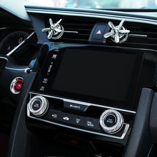 Quạt Sáp Thơm Đính Đá Cài Cửa Gió Điều Hòa Ô Tô - Trang Trí Cửa Gió Ô Tô Khải Huy Auto Car