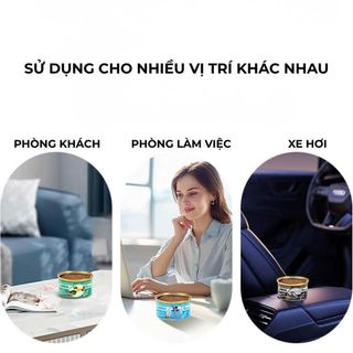 Sáp Thơm SAMEILI Organic Cao Cấp – Khử Mùi, Lưu Hương Bền Khaihuyauto