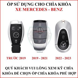 Ốp Chìa Khóa Xe Dành Cho Nhiều Loại Xe Mercedes GLC - ACES Đời Mới - Mercedes Benz C-Class Dài Cũ - Ngắn Chất Liệu Hợp Kim Cao Cấp