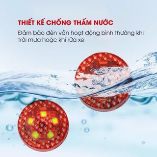 Đèn Led Cảnh Báo Ô Tô Mở Cửa An Toàn Nhấp Nháy Tránh Va Chạm Xe Hơi - Hộp 2 Đèn- Moclancar