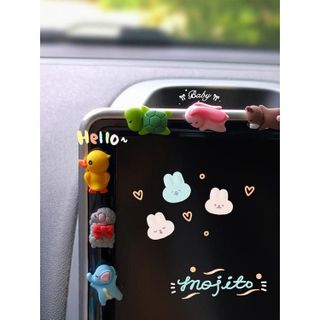 Set 6 con vật dễ Thương Trang trí Bảng ghi số Điện thoại,Trang Trí Bảng Điều Khiển Trung Tâm ô tô.