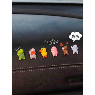 Set 6 con vật dễ Thương Trang trí Bảng ghi số Điện thoại,Trang Trí Bảng Điều Khiển Trung Tâm ô tô.