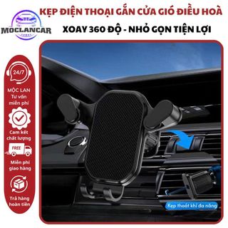 Giá Đỡ Cửa Gió Điều Hoà V01 Không Che Cửa Gió Xoay 360 Độ,Kẹp Điện Thoại Ô Tô Không Chắn