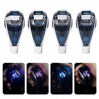 Tay Nắm Cần Số Pha Lê - Kính 5D - Đèn Led