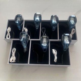 Tay Nắm Cần Số Pha Lê - Kính 5D - Đèn Led