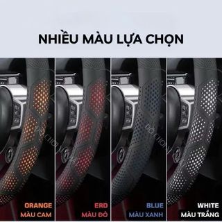 Bọc Vô Lăng Ô Tô 3D Da Nappa Dáng DCut Cao Cấp Siêu Mỏng Và Thoáng Khí Dùng Cho Mọi Loại Xe