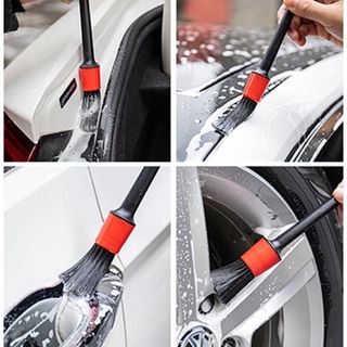 Bộ 5 Chổi Cọ Vệ Sinh Xe Máy Ô Tô Đa Năng Cọ Rửa Khoang Máy, Mâm Xe, Nội Thất Ô Tô