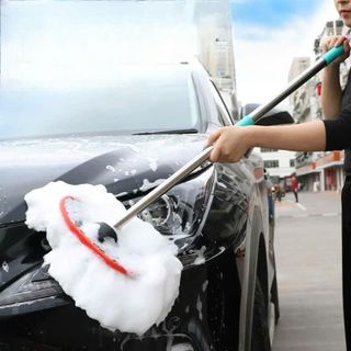 Chổi Lau Vệ Sinh Xe Hơi Cán Dài Lông Mềm,Cán Cầm Tay Kéo Dài Thu Gọn Tiện Lợi, Cây Lau Rửa Xe Ô Tô