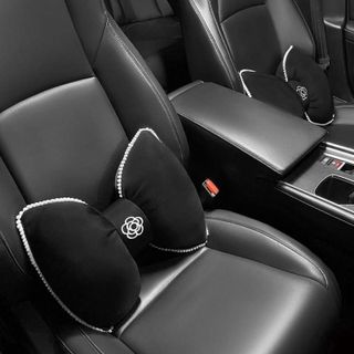 Full Bộ Nội Thất Hoa Trà , Gối Đầu Tựa Lựng, Lót Ghế, Lót Lưng ,Thùng Đựng Rác Sang Trọng Cao Cấp