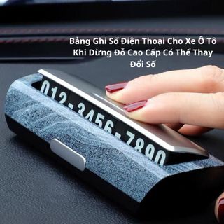 Bảng Ghi Số Điện Thoại YUMCHO Cho Xe Ô Tô Khi Dừng Đỗ Cao Cấp Có Thể Thay Đổi Số khaihuyauto