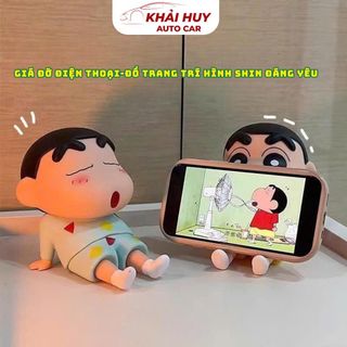 Mô Hình Shin Hoạt Hình Cute – Trang Trí Taplo, Đuôi Xe Ô Tô & Giá Đỡ Điện Thoại Mini