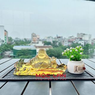 [SÉT AN LẠC] Tượng Phật Di Lặc Lưu Ly Pha Lê Cao Cấp Trang Trí Taplo Ô Tô Nhà Cửa Mang Lại Bình An May Mắn